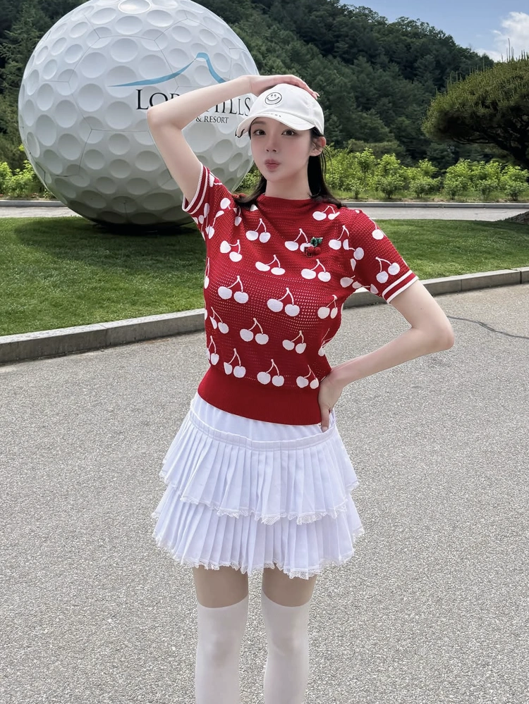 Váy golf nữ — Pearly Gates (Trắng) — Pearly Gates | Seoul Golf Fashion