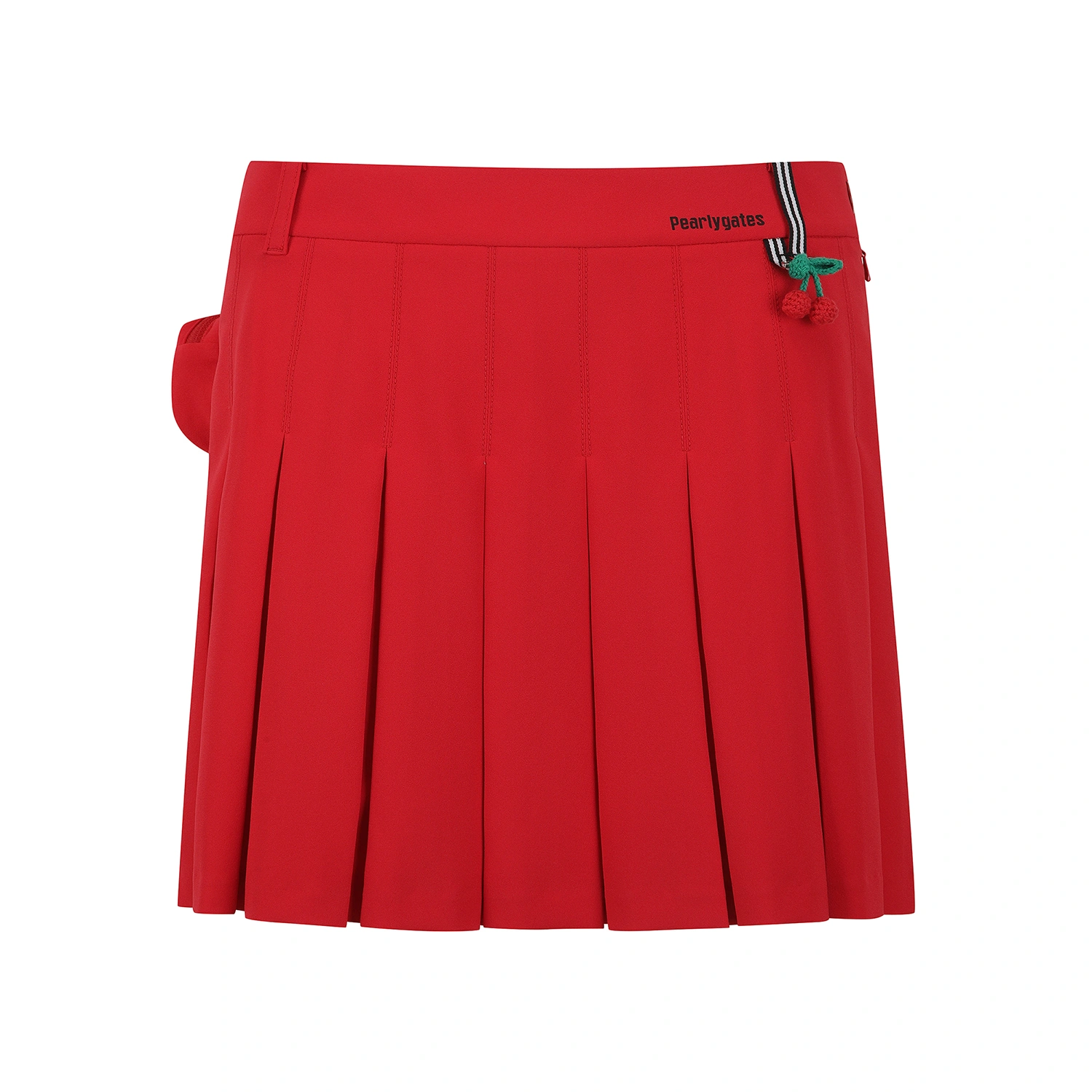Váy golf nữ xếp ly dáng chữ A màu đỏ — ảnh 2