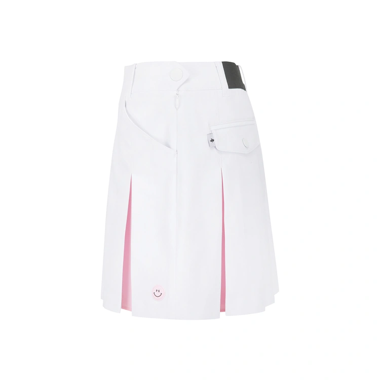 Chân váy golf nữ dáng xếp ly màu trắng — ảnh 3