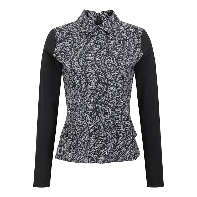 Áo golf nữ — Pearly Gates (Đen) — Pearly Gates | Seoul Golf Fashion