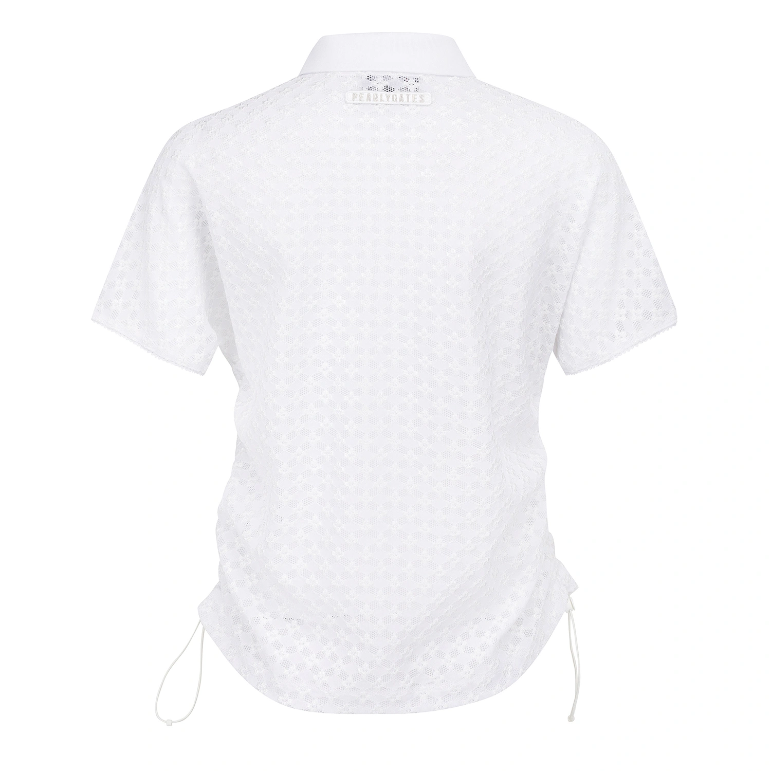 Áo golf nữ Pearly Gates tay ngắn cổ bẻ màu trắng — ảnh 2