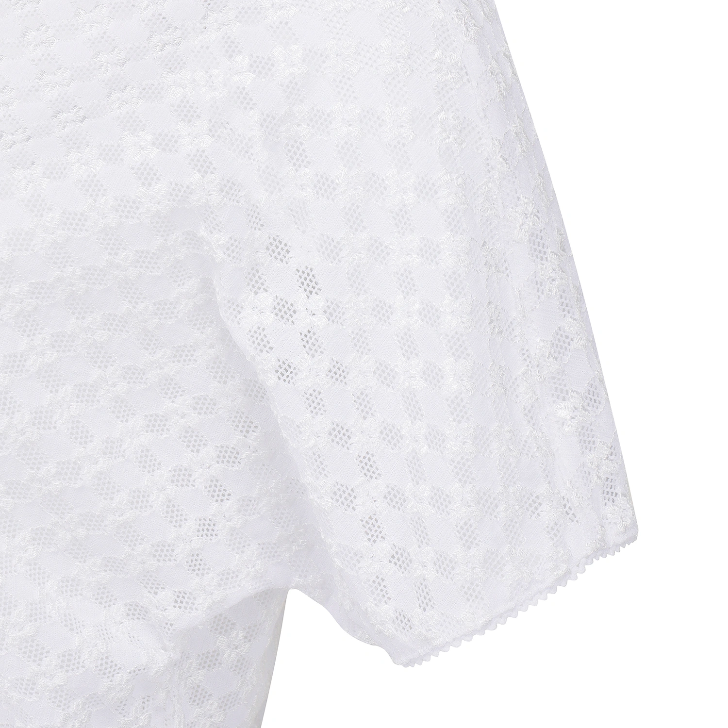 Áo golf nữ Pearly Gates tay ngắn cổ bẻ màu trắng — ảnh 4