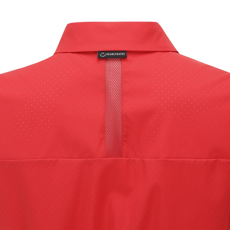 Áo golf nữ tay ngắn cổ bẻ phối bèo màu đỏ — ảnh 6