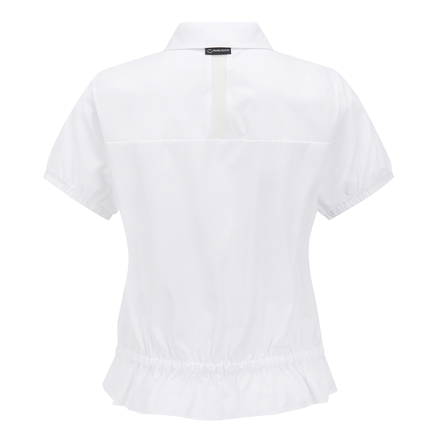 Áo golf nữ tay ngắn cổ bẻ màu trắng — ảnh 2