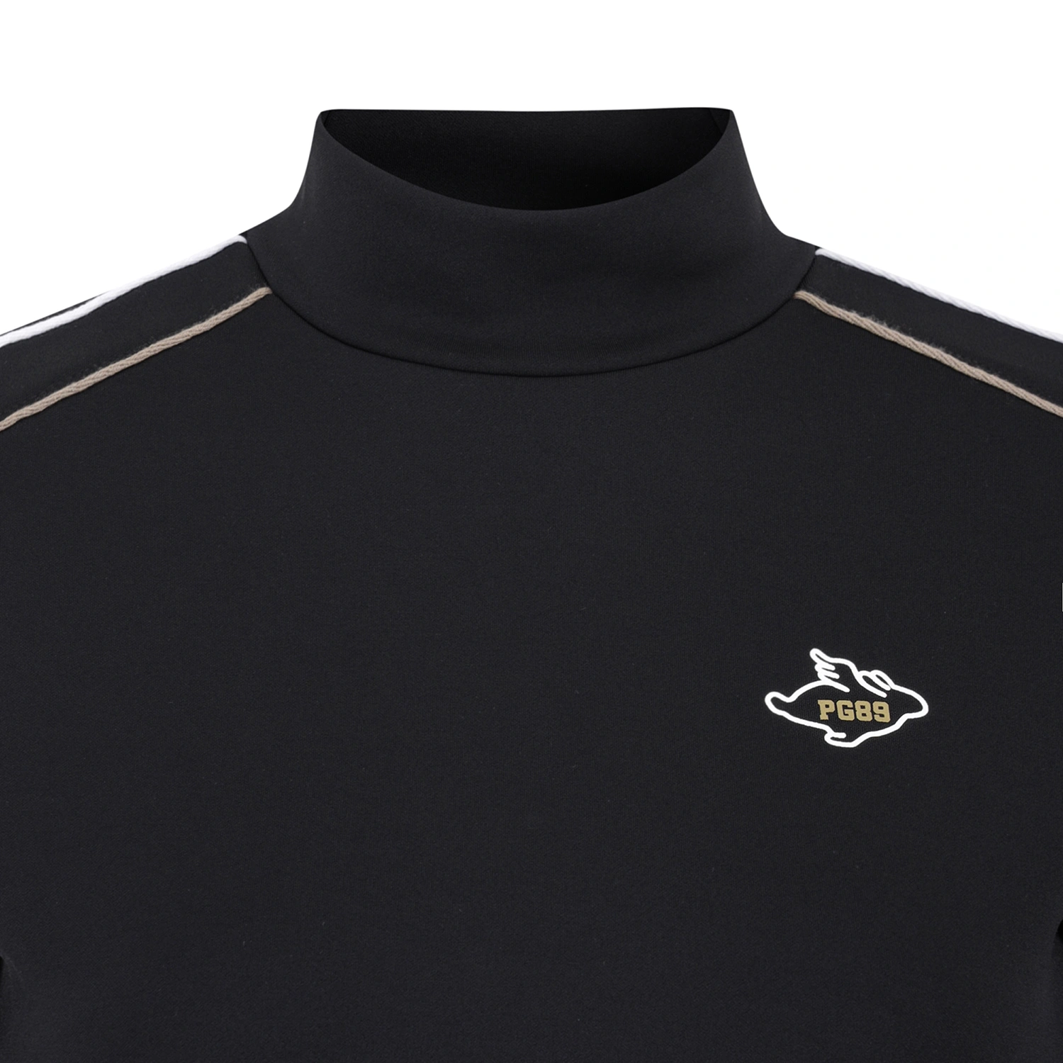 Áo golf nữ tay dài cổ lọ màu đen — ảnh 3