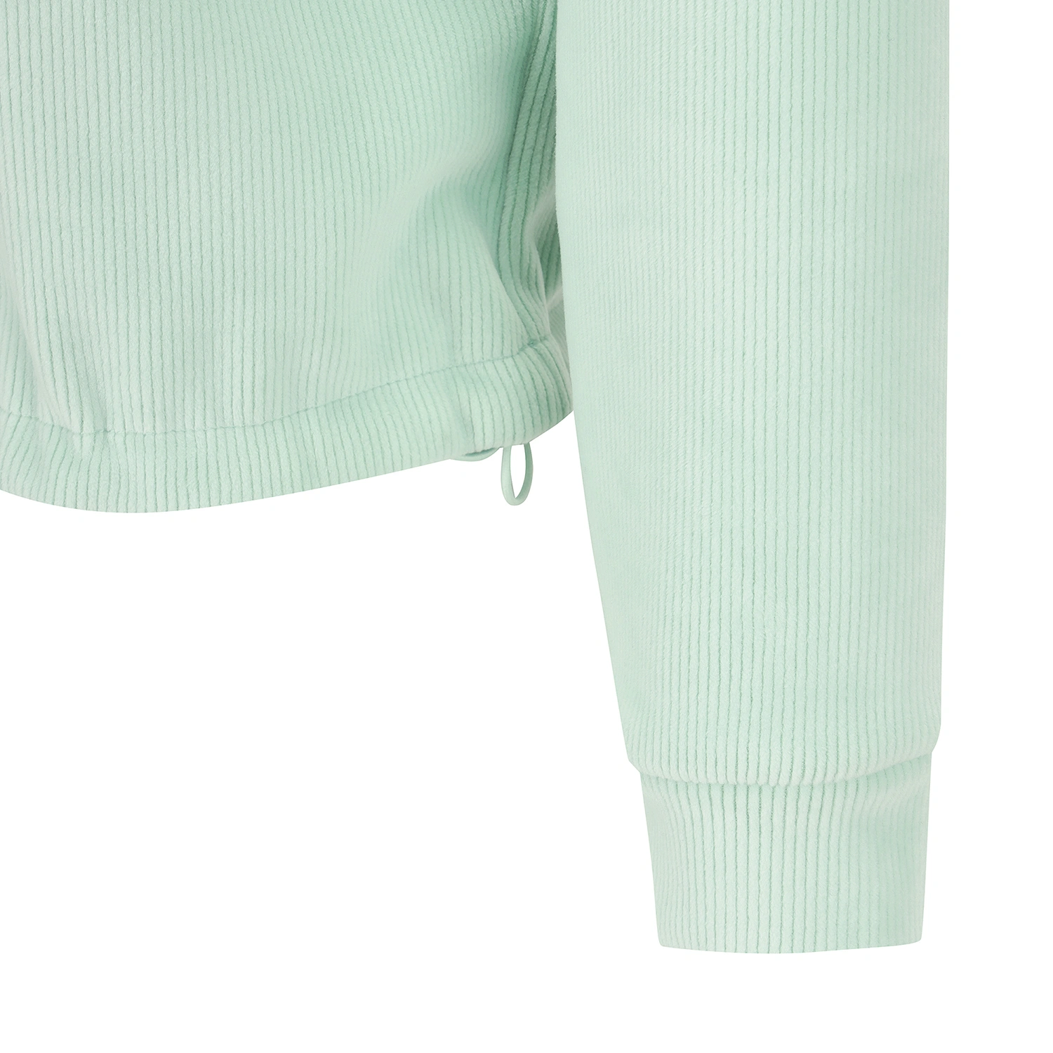 Áo golf nữ tay dài cổ trụ khóa trắng màu xanh mint — ảnh 4