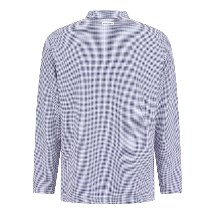 Áo golf nữ tay dài kẻ caro xanh navy — ảnh 5