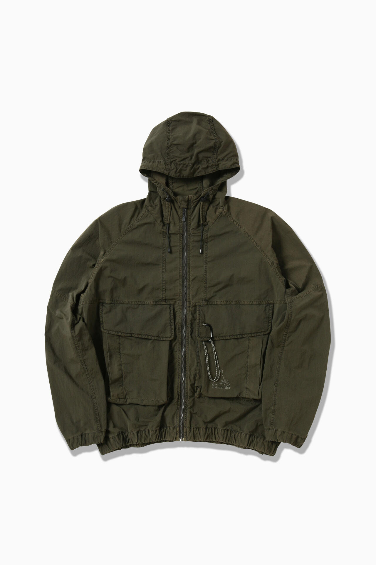 ROA × and wander garment dye nylon hooded jacket - 버킷스토어