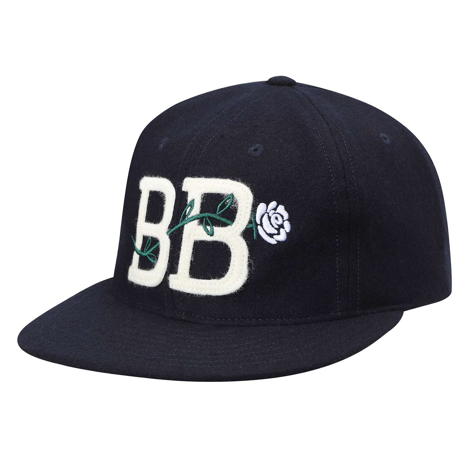 BOGEY BOYS X EFF WOOL ROSE CAP_NAVY - 버킷스토어